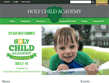 Tablet Screenshot of holychildacademy.com